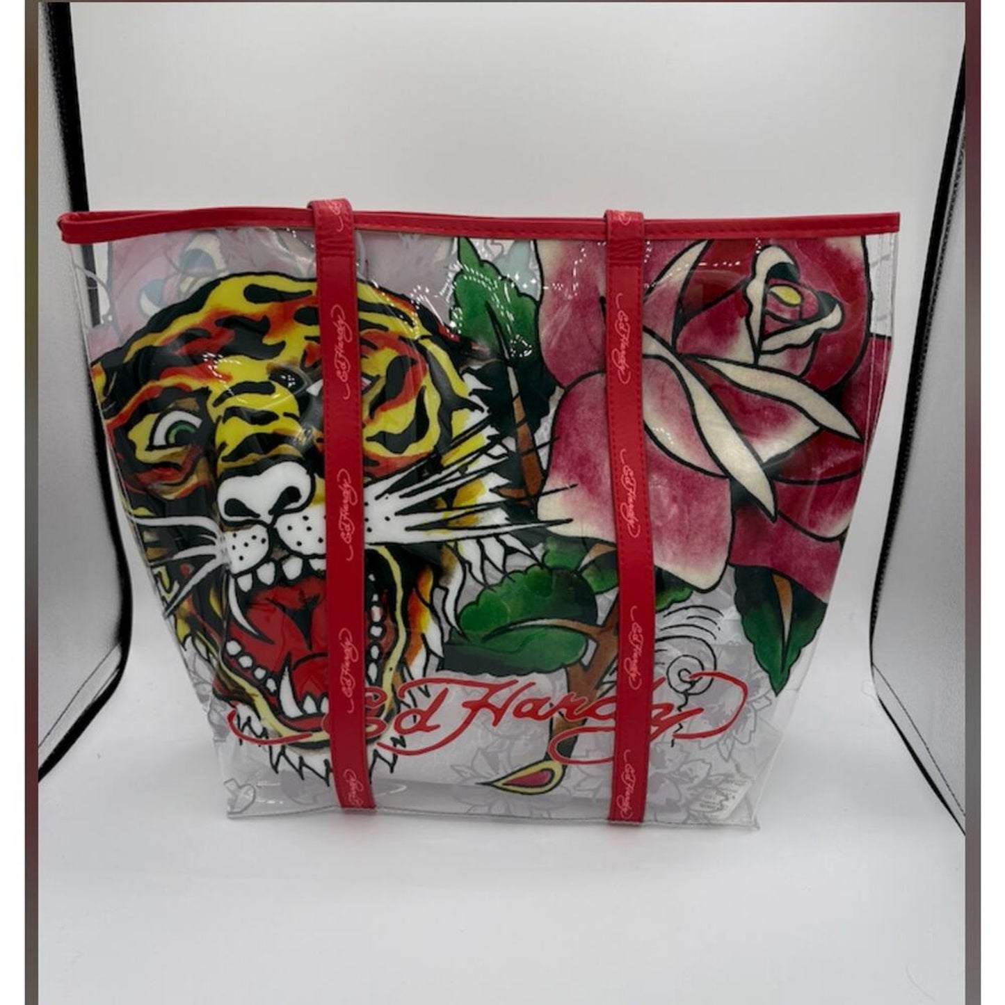 ED HARDY TOTE BAG TIGER AND FLOWER