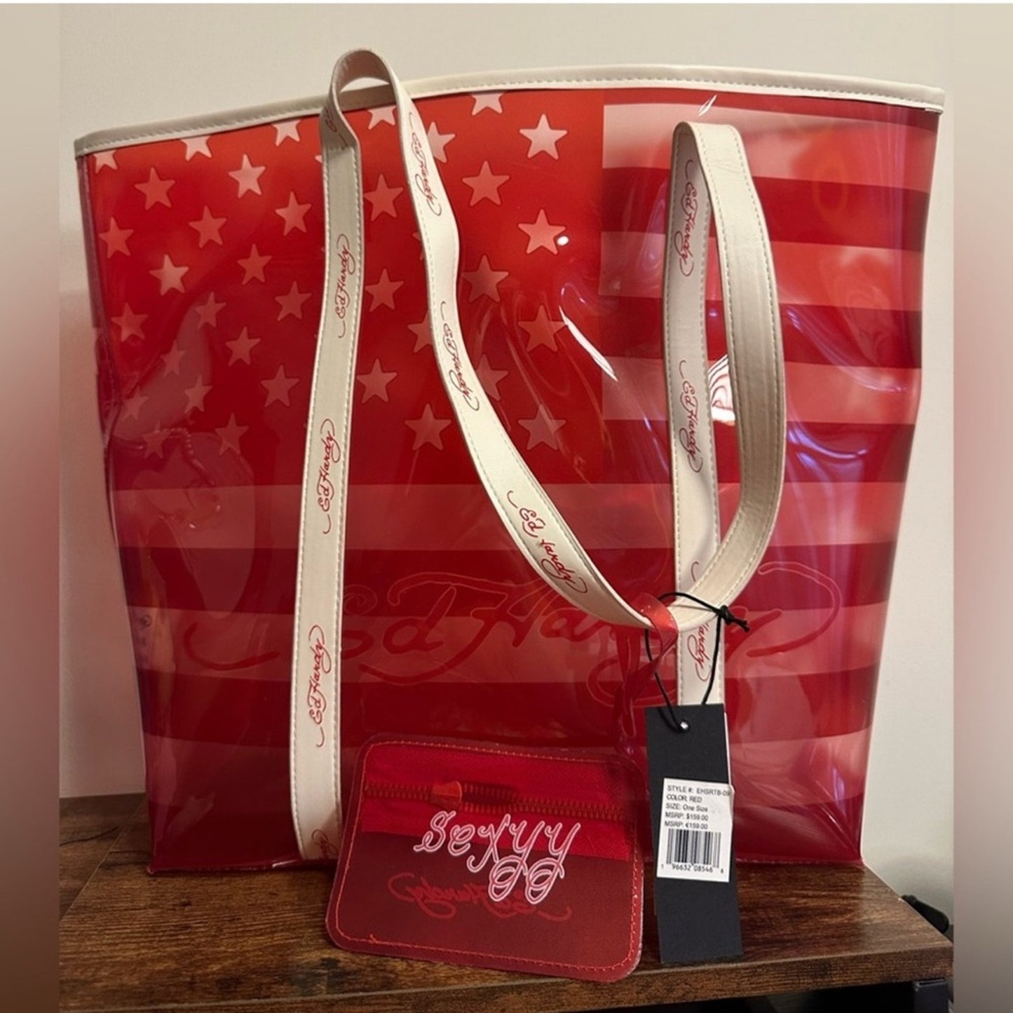 🆕 Ed Hardy Red Sexyy Tote Bag