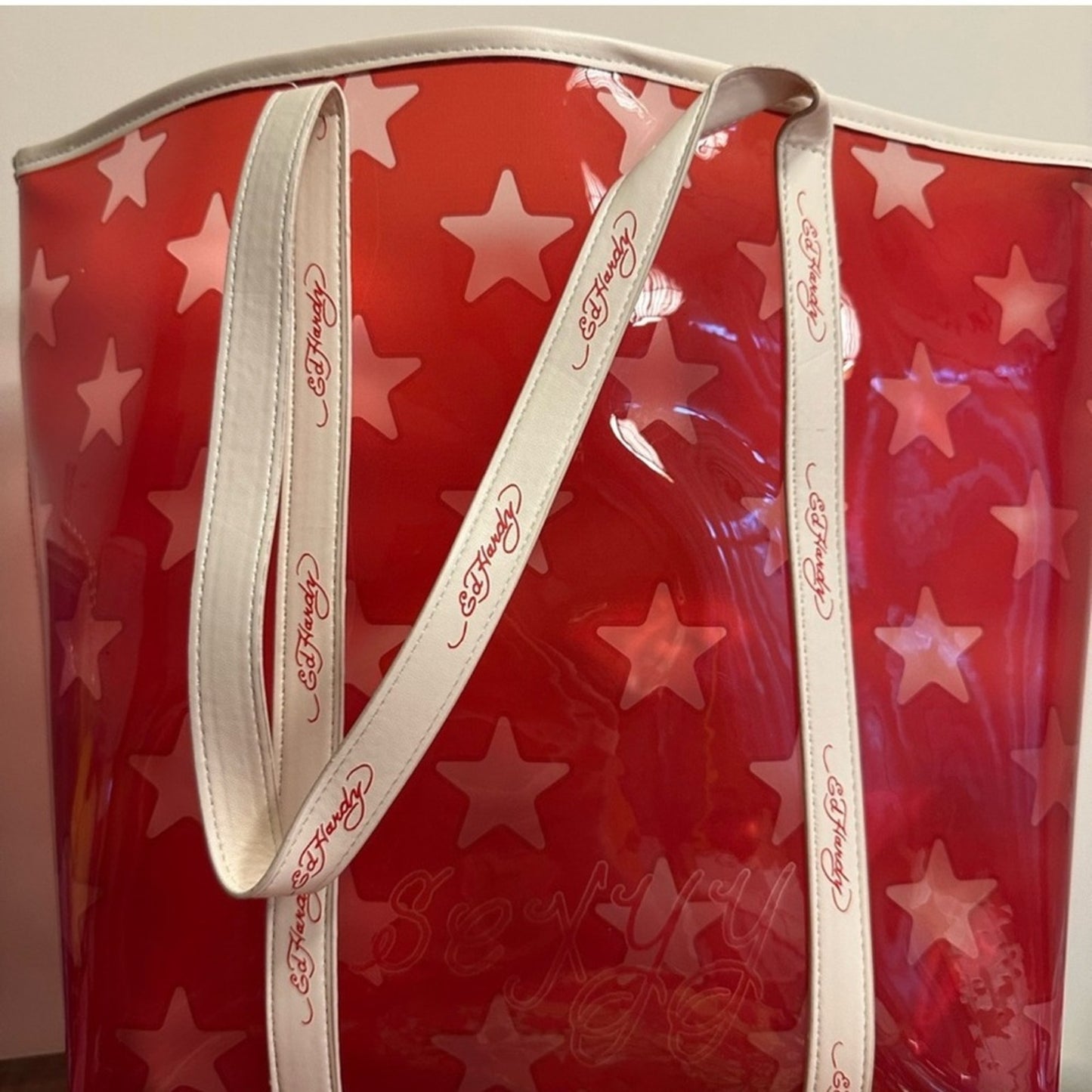 🆕 Ed Hardy Red Sexyy Tote Bag