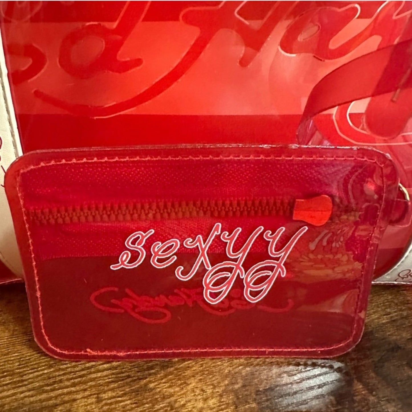 🆕 Ed Hardy Red Sexyy Tote Bag