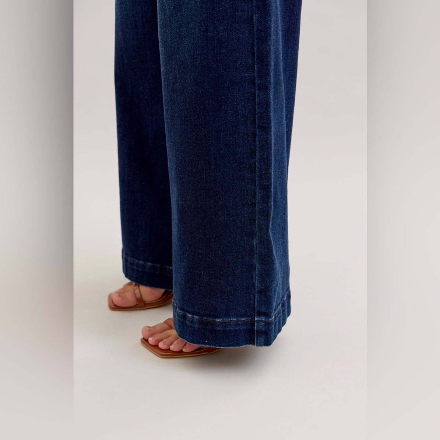 Judy Blue HW Trouser “Short Inseam”  Wide Leg